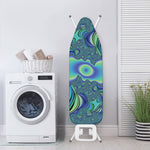 Blue Fractal Print Ironing Board Cover