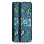 Blue Fractal Print Refrigerator Handle Covers