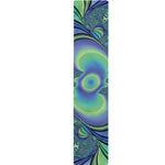 Blue Fractal Print Table Runner