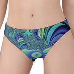 Blue Fractal Print Women's Panties