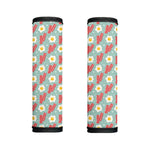 Blue Fried Egg And Bacon Pattern Print Handle Covers