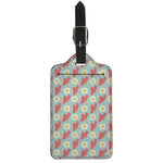 Blue Fried Egg And Bacon Pattern Print Luggage Tag