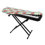 Blue Fried Egg And Bacon Pattern Print Piano Keyboard Cover