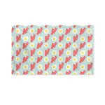 Blue Fried Egg And Bacon Pattern Print Polyester Flag