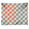 Blue Fried Egg And Bacon Pattern Print Tapestry