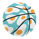 Blue Fried Eggs Pattern Print Basketball