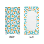 Blue Fried Eggs Pattern Print Changing Pad Cover