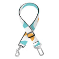 Blue Fried Eggs Pattern Print Dog Seat Belt