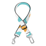 Blue Fried Eggs Pattern Print Dog Seat Belt