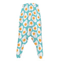 Blue Fried Eggs Pattern Print Hammer Pants