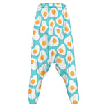 Blue Fried Eggs Pattern Print Hammer Pants