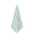 Blue Fried Eggs Pattern Print Hand Towel