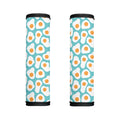 Blue Fried Eggs Pattern Print Handle Covers
