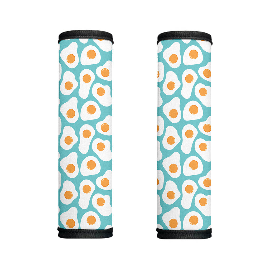 Blue Fried Eggs Pattern Print Handle Covers