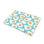 Blue Fried Eggs Pattern Print Pet Cooling Mat Cover