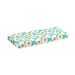 Blue Fried Eggs Pattern Print Piano Keyboard Cover