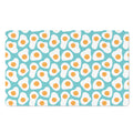 Blue Fried Eggs Pattern Print Polyester Doormat