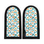 Blue Fried Eggs Pattern Print Skillet Handle Cover