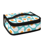 Blue Fried Eggs Pattern Print Small Lunch Bag
