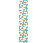 Blue Fried Eggs Pattern Print Table Runner