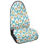 Blue Fried Eggs Pattern Print Waterproof Car Seat Cover