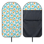 Blue Fried Eggs Pattern Print Waterproof Car Seat Cover