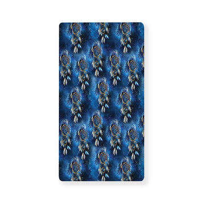Blue Galaxy Dream Catcher Pattern Print Baby Crib Sheet