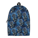 Blue Galaxy Dream Catcher Pattern Print Backpack