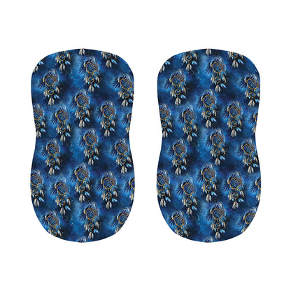 Blue Galaxy Dream Catcher Pattern Print Bar Stool Covers