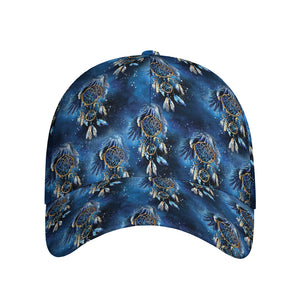 Blue Galaxy Dream Catcher Pattern Print Baseball Cap