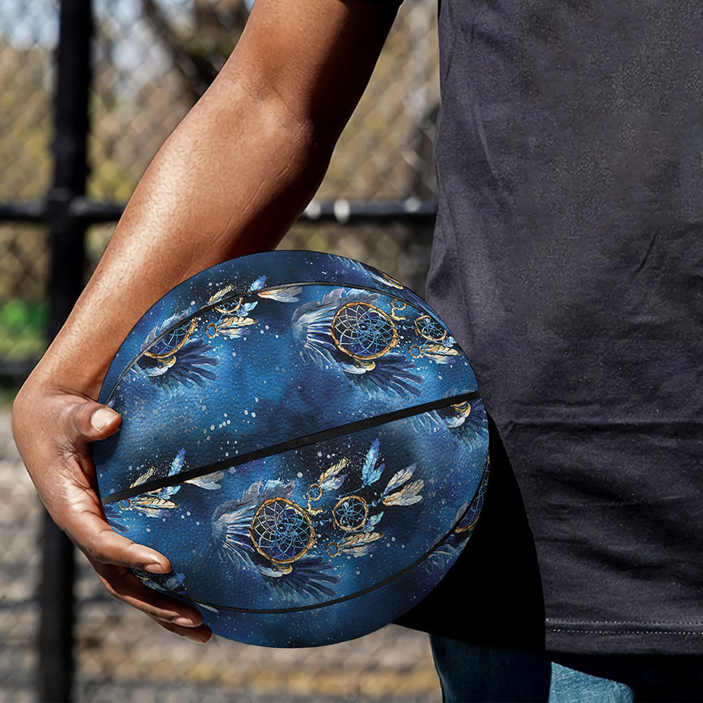 Blue Galaxy Dream Catcher Pattern Print Basketball