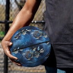 Blue Galaxy Dream Catcher Pattern Print Basketball
