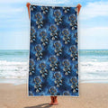 Blue Galaxy Dream Catcher Pattern Print Beach Towel