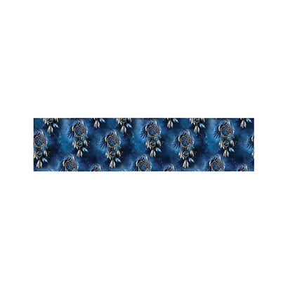 Blue Galaxy Dream Catcher Pattern Print Bed Runner