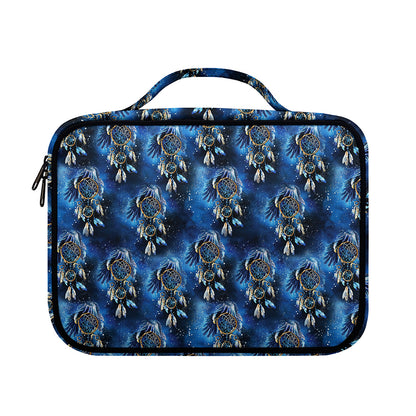 Blue Galaxy Dream Catcher Pattern Print Briefcase Bible Bag