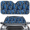 Blue Galaxy Dream Catcher Pattern Print Car Windshield Sun Shade