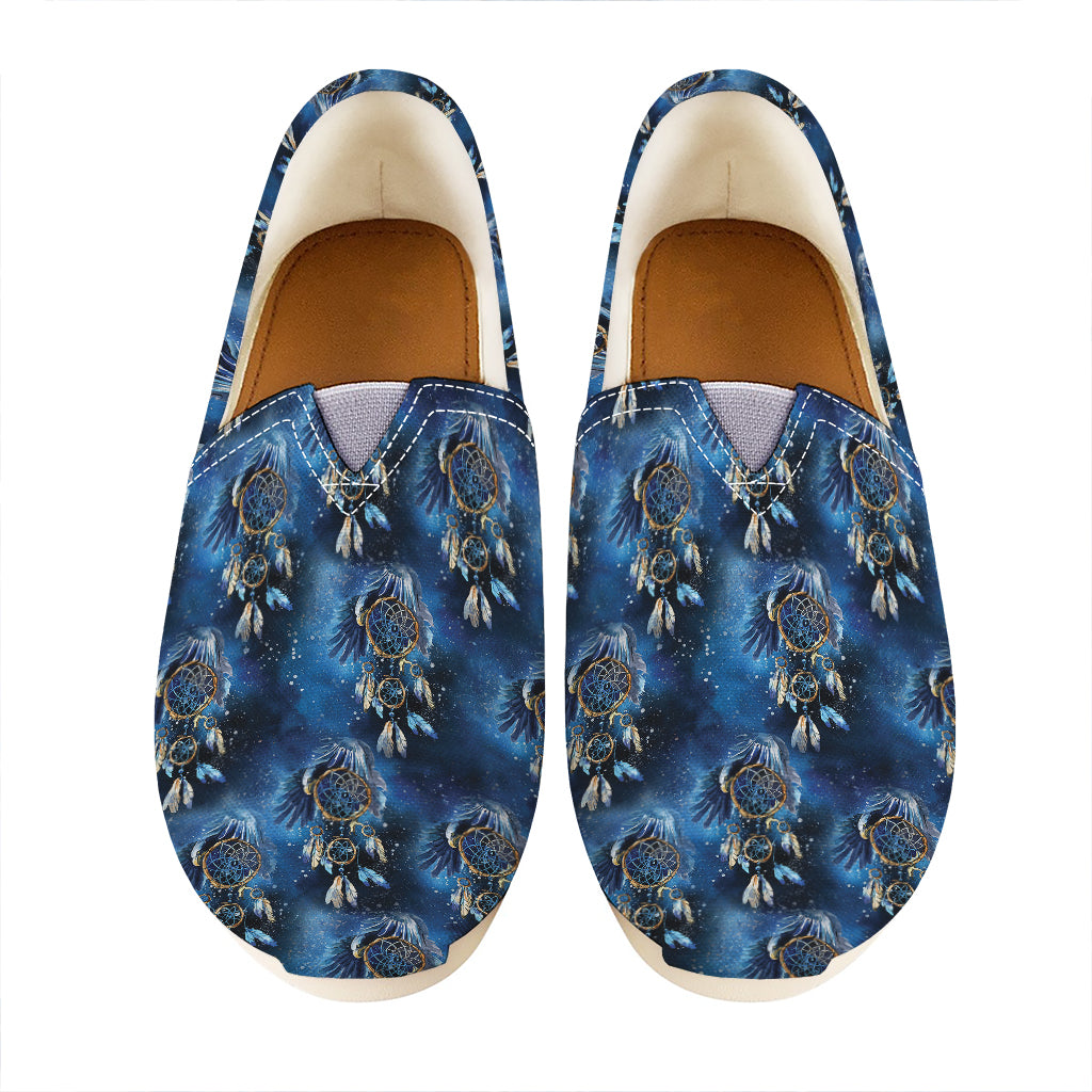 Blue Galaxy Dream Catcher Pattern Print Casual Shoes