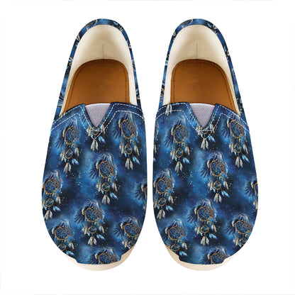 Blue Galaxy Dream Catcher Pattern Print Casual Shoes