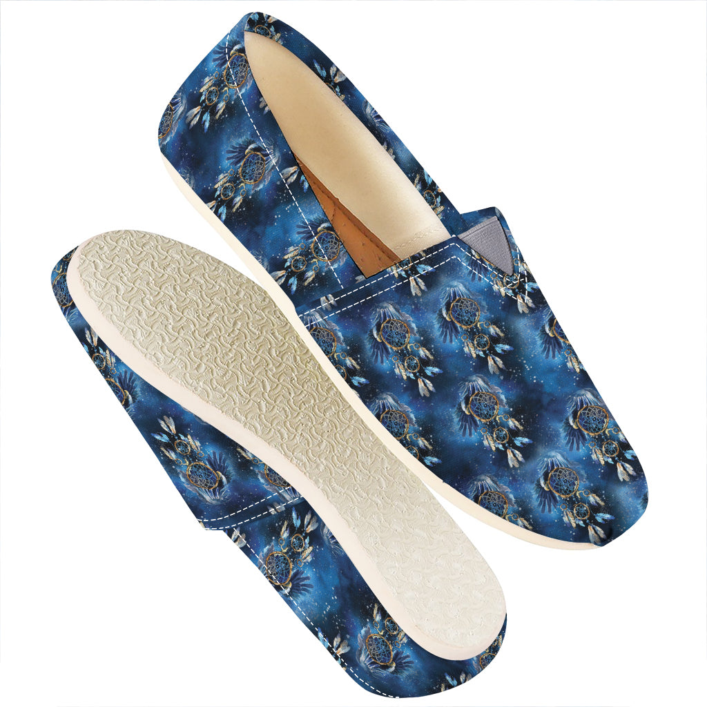 Blue Galaxy Dream Catcher Pattern Print Casual Shoes