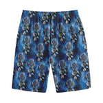 Blue Galaxy Dream Catcher Pattern Print Cotton Shorts