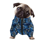Blue Galaxy Dream Catcher Pattern Print Dog Zip Up Jacket