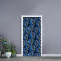 Blue Galaxy Dream Catcher Pattern Print Door Sticker
