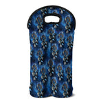 Blue Galaxy Dream Catcher Pattern Print Double Neoprene Wine Tote