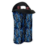 Blue Galaxy Dream Catcher Pattern Print Double Neoprene Wine Tote