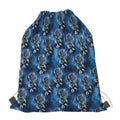 Blue Galaxy Dream Catcher Pattern Print Drawstring Bag