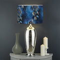 Blue Galaxy Dream Catcher Pattern Print Drum Lamp Shade