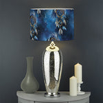 Blue Galaxy Dream Catcher Pattern Print Drum Lamp Shade
