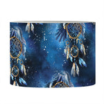 Blue Galaxy Dream Catcher Pattern Print Drum Lamp Shade
