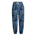 Blue Galaxy Dream Catcher Pattern Print Fleece Lined Knit Pants