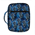 Blue Galaxy Dream Catcher Pattern Print Front Pocket Bible Bag